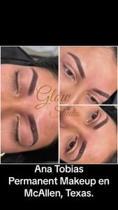 Eyebrow Tattoo result by Glow Microblading Studio in Mcallen, TX