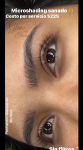 Eyebrow Tattoo result by Glow Microblading Studio in Mcallen, TX