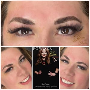 Eyebrow Tattoo result by Glow Microblading Studio in Mcallen, TX