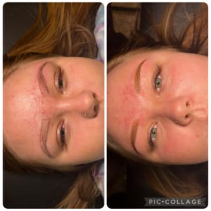 Eyebrow Tattoo result by Glow Up Ink in Boerne, TX