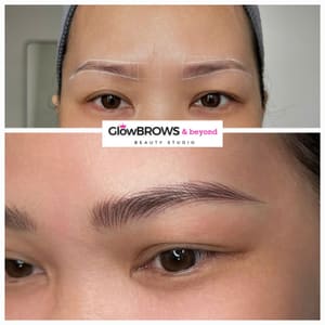 Eyebrow Tattoo result by GlowBrows and Beyond in Hershey, PA