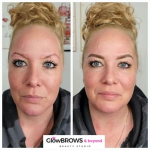 Eyebrow Tattoo result by GlowBrows and Beyond in Hershey, PA