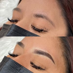 Eyebrow Tattoo result by Glowrious Beauty Bar in Huntington Park, CA
