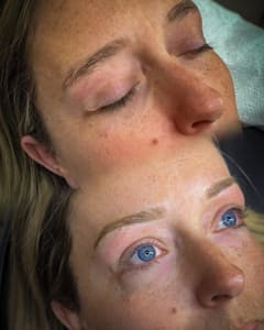 Eyebrow Tattoo result by Gold Lotus Artistry in Galloway, NJ