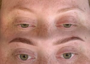 Eyebrow Tattoo result by Golden Beauty Studio in Cranston, RI