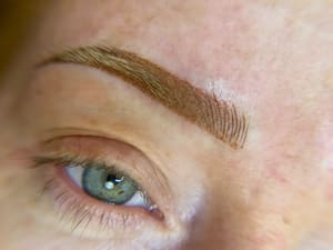 Eyebrow Tattoo result by Golden Goddess Beauty in Casper, WY