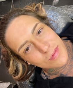 Eyebrow Tattoo result by Golden Goddess Beauty in Casper, WY