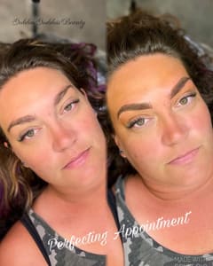Eyebrow Tattoo result by Golden Goddess Beauty in Casper, WY