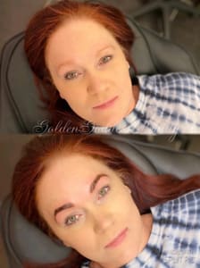Eyebrow Tattoo result by Golden Goddess Beauty in Casper, WY