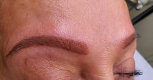 Eyebrow Tattoo result by Golden Ratio Contour in Miami, FL