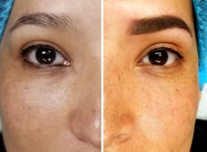 Eyebrow Tattoo result by Golden Ratio Contour in Miami, FL