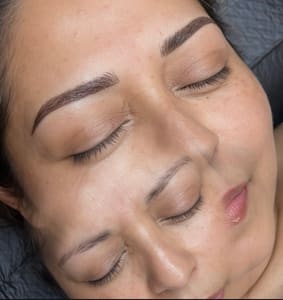 Eyebrow Tattoo result by GoldInk Babe LLC in Las Vegas, NV