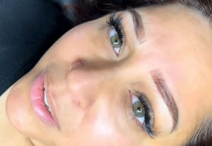 Eyebrow Tattoo result by GoldInk Babe LLC in Las Vegas, NV