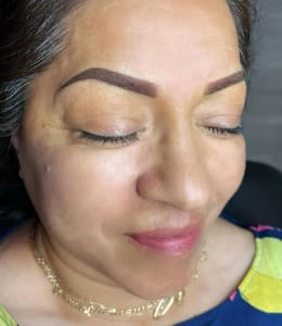 Eyebrow Tattoo result by GoldInk Babe LLC in Las Vegas, NV