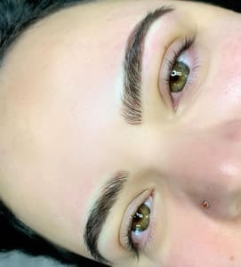 Eyebrow Tattoo result by GoldInk Babe LLC in Las Vegas, NV