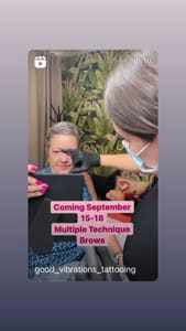 Eyebrow Tattoo result by Good Vibrations Cosmetic Tattooing in Delray Beach, FL