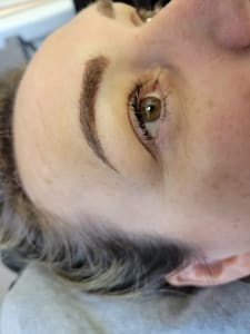 Eyebrow Tattoo result by Grand Precision Salon & Spa in Grass Valley, CA