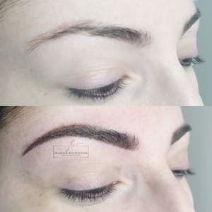 Eyebrow Tattoo result by Grandeur Beauté Studio - Cosmetic Permanent Makeup in King Of Prussia, PA