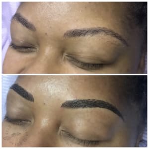 Eyebrow Tattoo result by Grandeur Ink & Esthetics Lashes in Seattle, WA