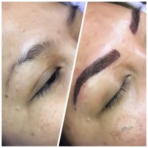Eyebrow Tattoo result by Grandeur Ink & Esthetics Lashes in Seattle, WA