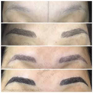 Eyebrow Tattoo result by Grandeur Ink & Esthetics Lashes in Seattle, WA