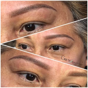 Eyebrow Tattoo result by Greta's Beauty Bar in Agawam, MA