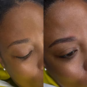 Eyebrow Tattoo result by Guli Beauty Studio in Fairfax, VA