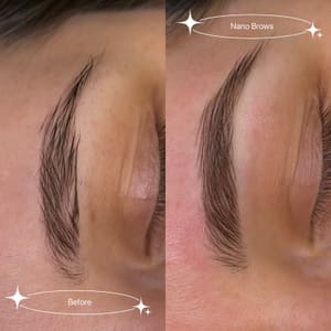 Eyebrow Tattoo result by Guli Beauty Studio in Fairfax, VA