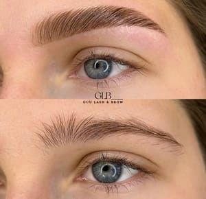 Eyebrow Tattoo result by Guu Lash and Brow – Eyelash Extensions & Brow Studio Houston, TX in Houston, TX