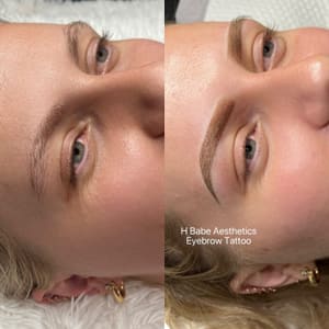 Eyebrow Tattoo result by H Babe Aesthetics in Mission Viejo, CA