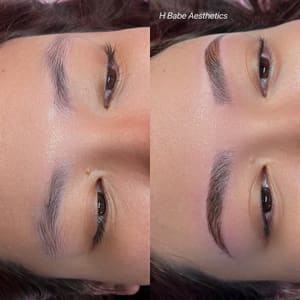 Eyebrow Tattoo result by H Babe Aesthetics in Mission Viejo, CA