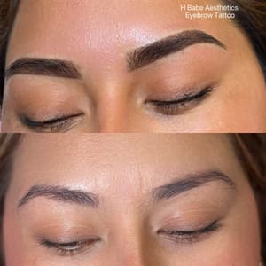Eyebrow Tattoo result by H Babe Aesthetics in Mission Viejo, CA