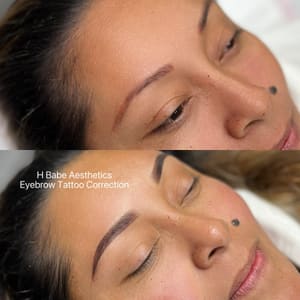 Eyebrow Tattoo result by H Babe Aesthetics in Mission Viejo, CA