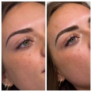 Eyebrow Tattoo result by H2Glow Brow & Skin Inc. in Denver, NC