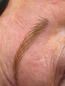 Eyebrow Tattoo result by HadleyBrows Studio in Saginaw, MI