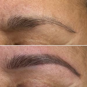 Eyebrow Tattoo result by HadleyBrows Studio in Saginaw, MI