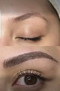 Eyebrow Tattoo result by Haidie's Studio in Houston, TX