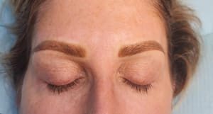 Eyebrow Tattoo result by Haidie's Studio in Houston, TX
