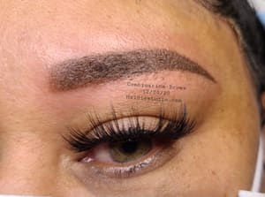Eyebrow Tattoo result by Haidie's Studio in Houston, TX