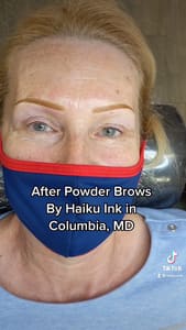 Eyebrow Tattoo result by Haiku, Ink. Microblading Alternative in Maryland in Columbia, MD
