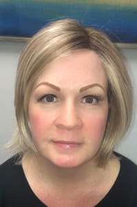 Eyebrow Tattoo result by Hair and Permanent Make Up by Patti Bernard in Flint, MI