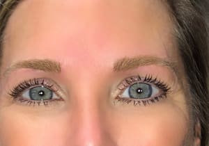 Eyebrow Tattoo result by Hair and Permanent Make Up by Patti Bernard in Flint, MI