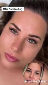 Eyebrow Tattoo result by hairstroke eyebrows in Brooklyn, NY
