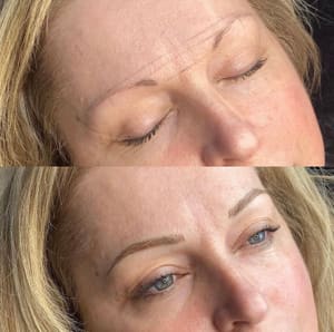 Eyebrow Tattoo result by Hairstrokes by Ellie Semi-Permanent Makeup in Merced, CA