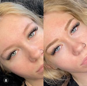 Eyebrow Tattoo result by Hairstrokes by Ellie Semi-Permanent Makeup in Merced, CA