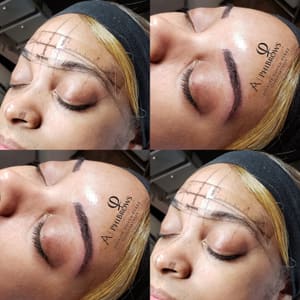 Eyebrow Tattoo result by Hairstrokes Microblading Studio in Fort Worth, TX