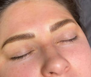 Eyebrow Tattoo result by Half Moon Brow Studio in Fishers, IN