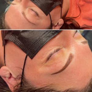 Eyebrow Tattoo result by Half Moon Brow Studio in Fishers, IN