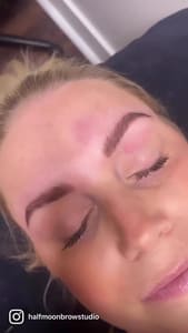 Eyebrow Tattoo result by Half Moon Brow Studio in Indianapolis, IN