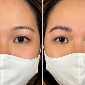 Eyebrow Tattoo result by Half Moon Brow Studio in Indianapolis, IN